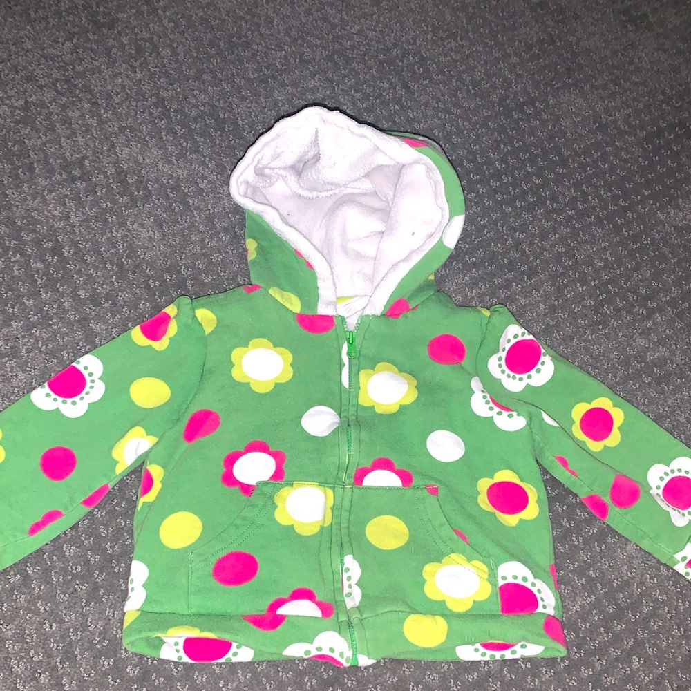 Floral Fleece Lined Jacket